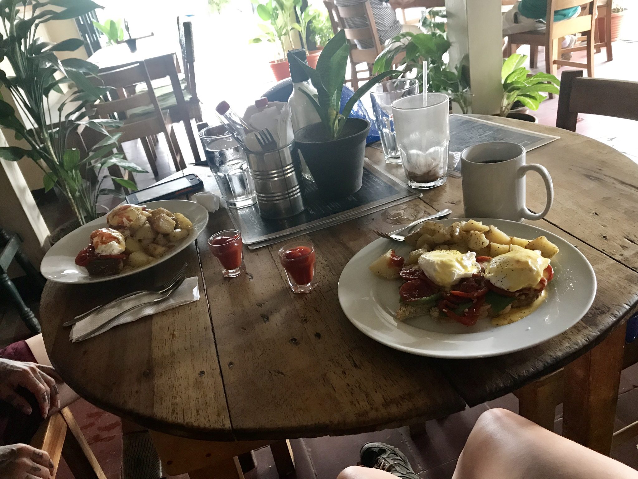 Eggs Benedict, The Cornerhouse Restaurant, Ometepe, Nicaragua