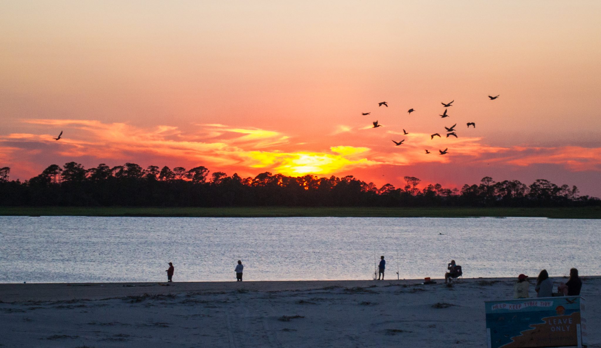 Tybee Island sunset, Savannah, Georgia