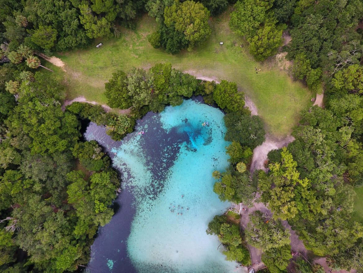Aerial & Drone Photography Exploring the Ocala National Forest: Silver Glen Springs, USA Photography